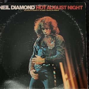Neil Diamond Hot August Night double vinyl LP record set MCA 1972 MCA2 6896